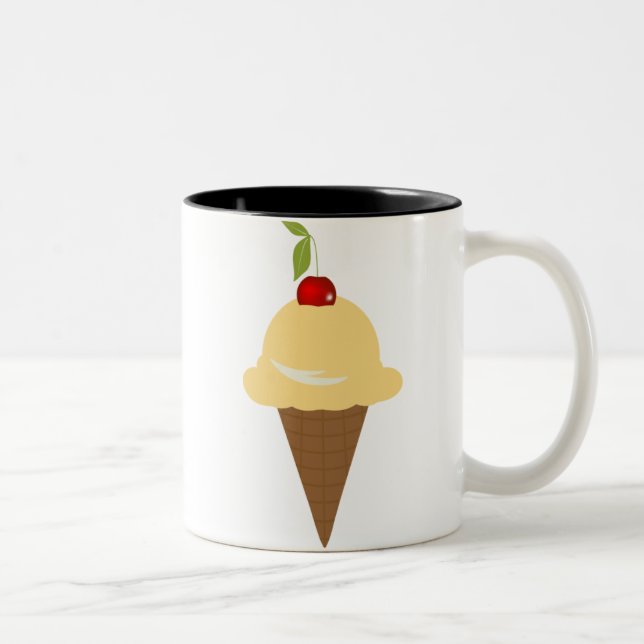 Café Em Dois Tons Caneca de creme de Vanilla Ice (Direita)