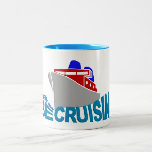 Café Em Dois Tons Caneca de cruzeiro - escolha estilo e cor