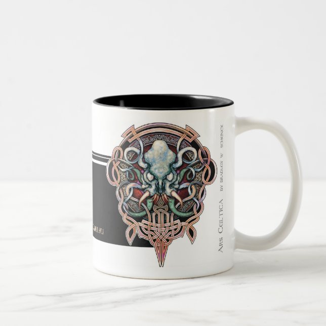 Café Em Dois Tons Caneca de Ctheltic Cthulhu (Direita)