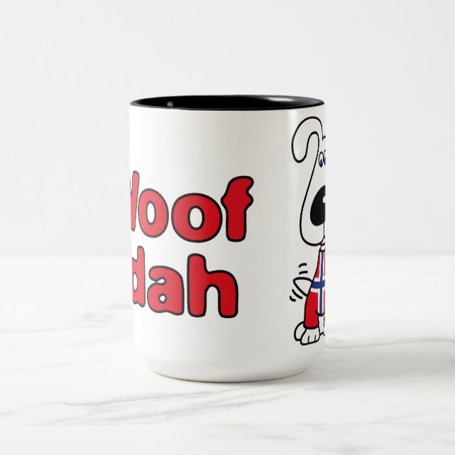 Café Em Dois Tons Caneca de Dah do Woof (Centro)