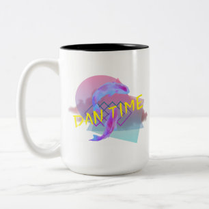 Café Em Dois Tons Caneca de Dan Time