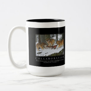 Café Em Dois Tons Caneca de Demotivational da colaboração