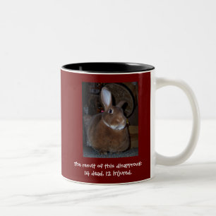 Café Em Dois Tons Caneca de desaprovação 2 dos coelhos