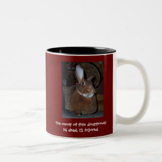 Café Em Dois Tons Caneca de desaprovação 2 dos coelhos