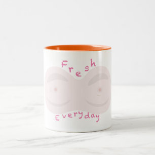 Café Em Dois Tons caneca de desenho animado