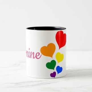 Café Em Dois Tons Caneca de design único