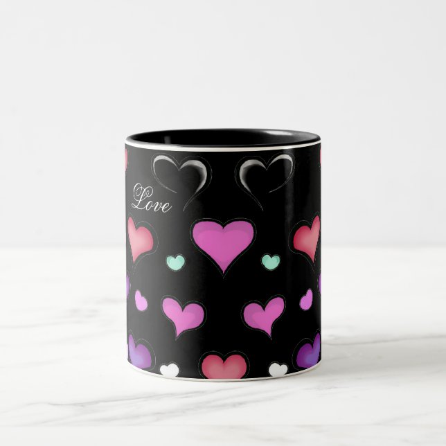 Café Em Dois Tons caneca de dia de os namorados (Centro)
