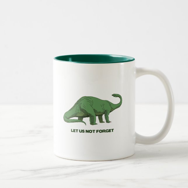 Café Em Dois Tons caneca de dinossauro (Direita)