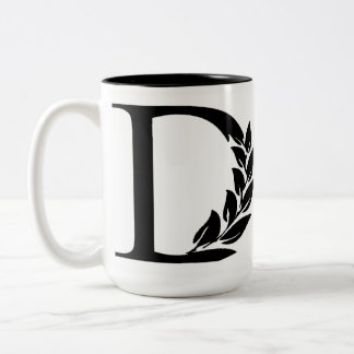 Café Em Dois Tons Caneca de Diplo com citações feitas sob encomenda