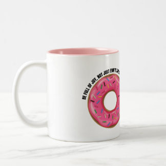 Café Em Dois Tons Caneca de Donut Engraçado – Real e Ridiculamente S