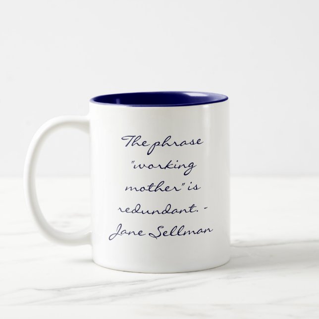 Café Em Dois Tons CANECA de Drinkware das citações da mãe de (Esquerda)