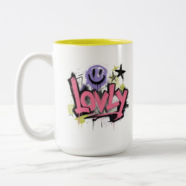 Café Em Dois Tons Caneca de Duas Cores (Esquerda)