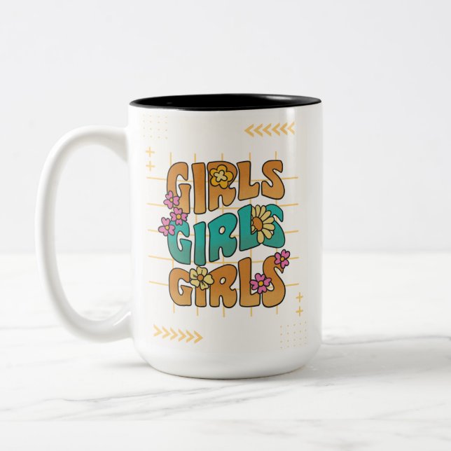 Café Em Dois Tons Caneca de Duas Cores, 15 oz (Esquerda)