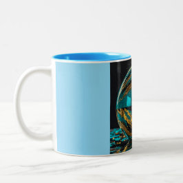 Café Em Dois Tons Caneca de Duas Cores, 325 ml (Mármore-15)