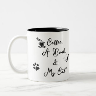 Café Em Dois Tons Caneca de duas cores 325 ml (preto no branco)
