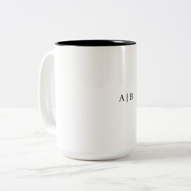 Café Em Dois Tons Caneca de Duas Cores, 450 ml (Frente Esquerda)