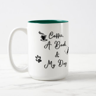 Café Em Dois Tons Caneca de duas cores 450 ml (verde escuro)