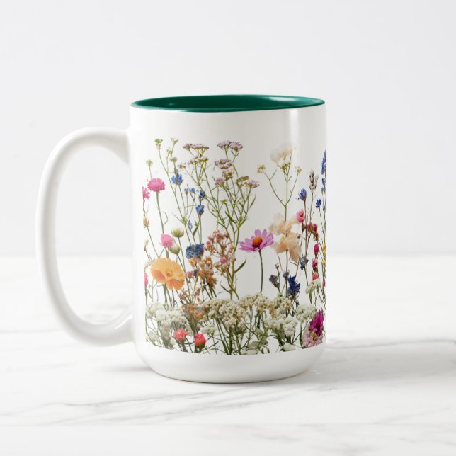 Café Em Dois Tons Caneca de duas cores 450ml (Esquerda)