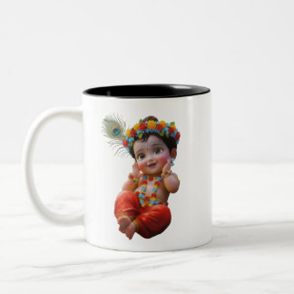 Café Em Dois Tons Caneca de duas cores com adorável arte indiana do 