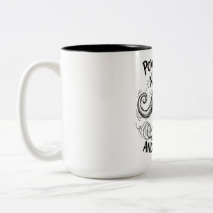 Café Em Dois Tons Caneca de Duas Cores com Citação Divertida de Cang
