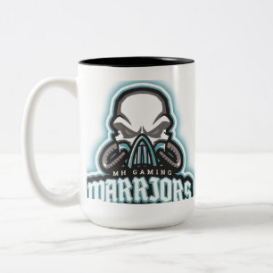 Café Em Dois Tons Caneca de duas cores com mascote da MH Gaming Warr