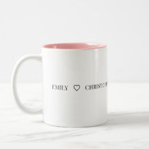 Caneca de Duas Cores com Nome Personalizado – Mini