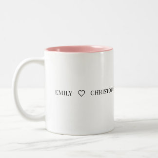 Café Em Dois Tons Caneca de Duas Cores com Nome Personalizado – Mini