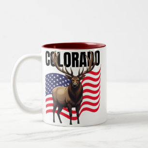 Café Em Dois Tons Caneca de Duas Cores do Colorado