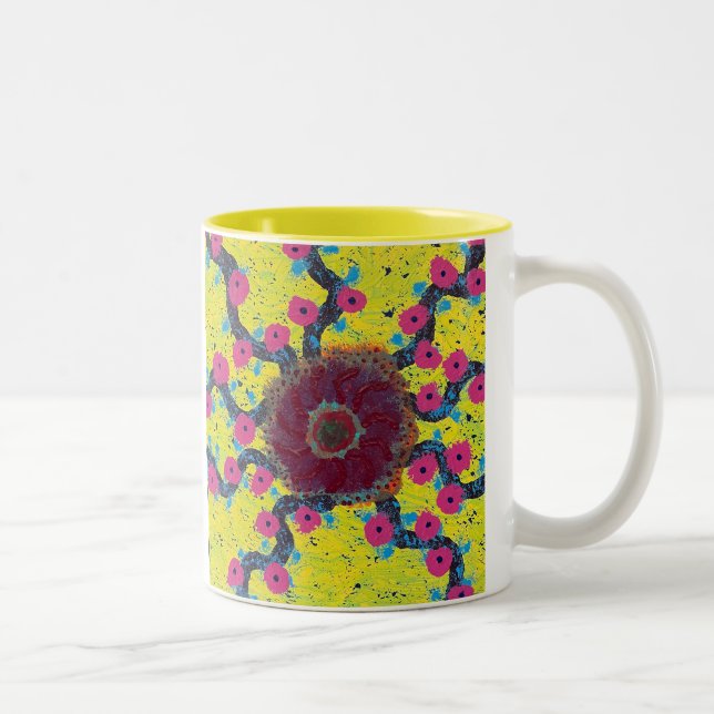 Café Em Dois Tons caneca de duas cores do Constant Observer (Direita)