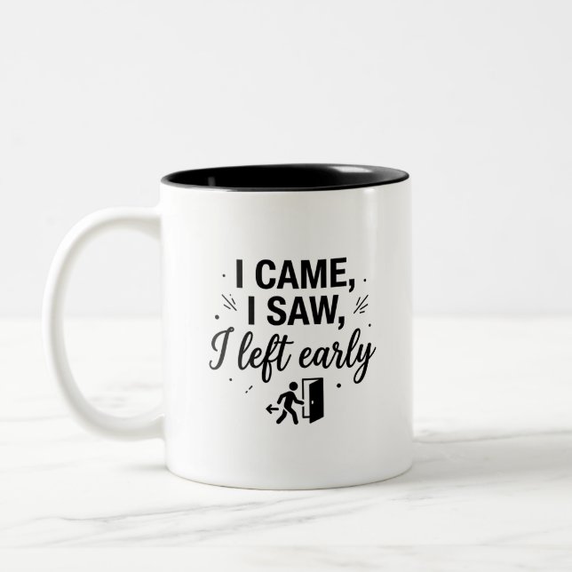 Café Em Dois Tons Caneca de Duas Cores Early Bird Escapes (Esquerda)