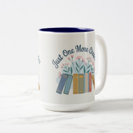 Café Em Dois Tons Caneca de Duas Cores Just One More Chapter