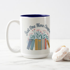 Café Em Dois Tons Caneca de Duas Cores Just One More Chapter