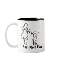 Caneca de duas cores 'Melhor Mãe do Mundo', 15 oz 