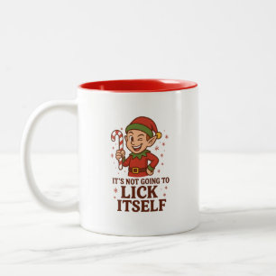 Café Em Dois Tons Caneca de Duas Cores 'Não Vai Se Lamber Sozinho'