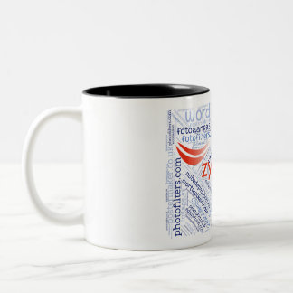 Café Em Dois Tons Caneca de duas cores (paisagem)