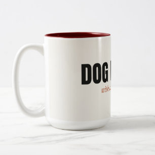 Café Em Dois Tons Caneca de Duas Cores Pessoa de Cachorro Com um Pro