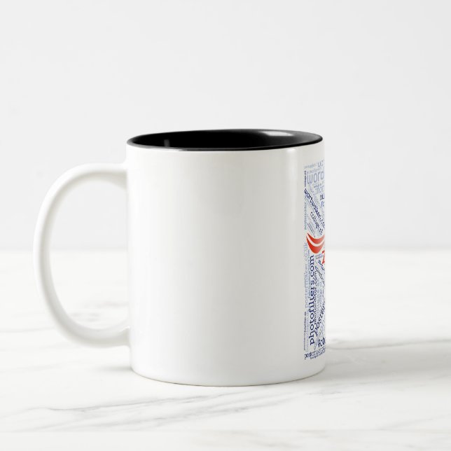 Café Em Dois Tons Caneca de duas cores (retrato) (Esquerda)