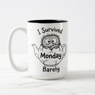 Café Em Dois Tons Caneca de Duas Cores Única para Motivação de Segun