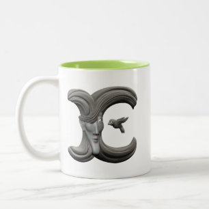 Café Em Dois Tons Caneca de E (destro)