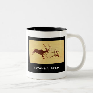 Café Em Dois Tons caneca de EatAnimals.com
