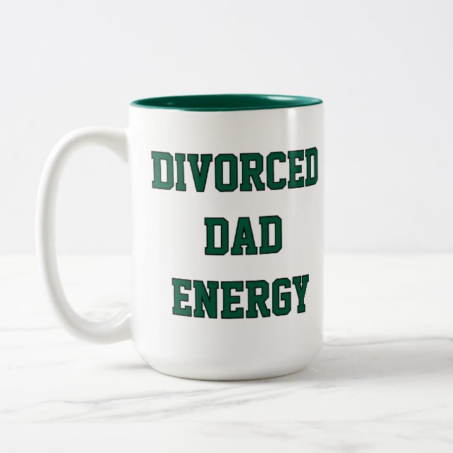 Café Em Dois Tons Caneca de Energia de Pai Divorciado (Esquerda)