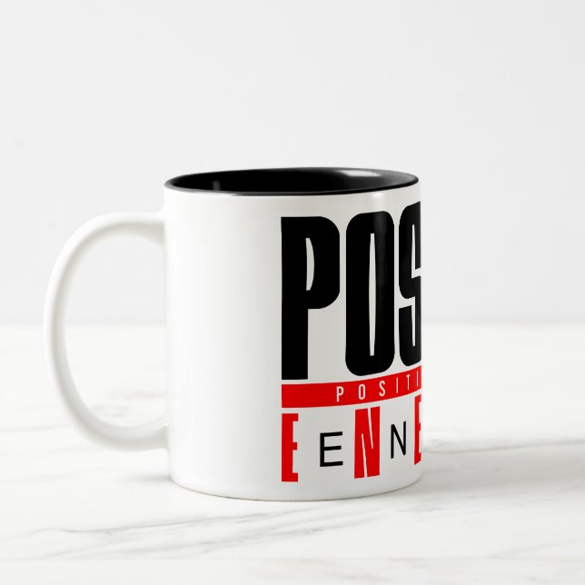 Café Em Dois Tons caneca de energia positiva (Esquerda)