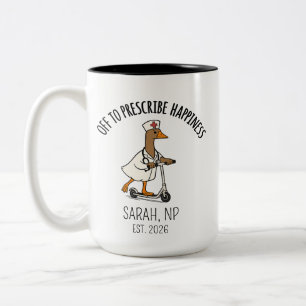 Café Em Dois Tons Caneca de Enfermeira Praticante Silly Goose, Canec