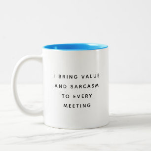 Café Em Dois Tons Caneca de Escritório Engraçada com Presentes de Ci