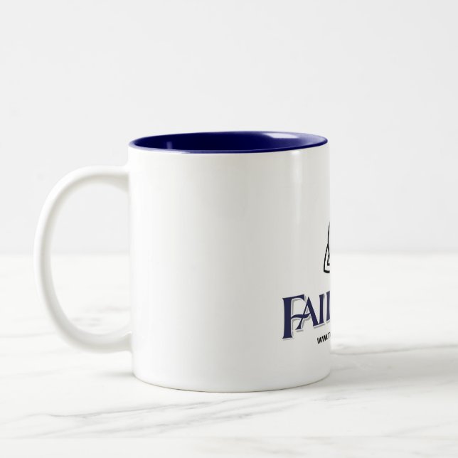 Café Em Dois Tons Caneca de Fairmist - gráfico do pingo de chuva (Esquerda)