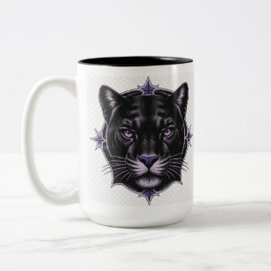 Café Em Dois Tons Caneca de Fantasia Two-Tone Pantera Negra, 450 ml