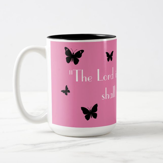 Café Em Dois Tons Caneca de Fé Rosa (Esquerda)