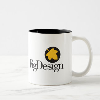 Café Em Dois Tons Caneca de FigDesign