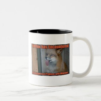 Café Em Dois Tons Caneca de Firefox Windows