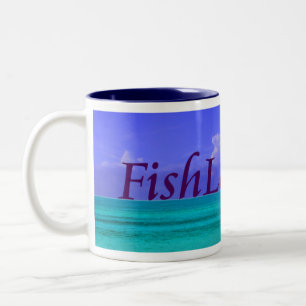 Café Em Dois Tons caneca de FishLore.com